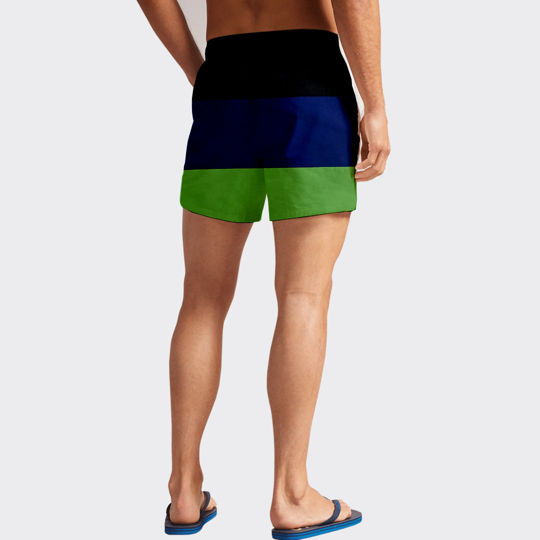 Men's Swimming Shorts Multicolor Backside | Trendz City