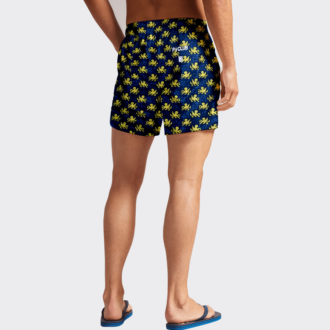 Men's Swimming Shorts Multicolor Backside | Trendz City
