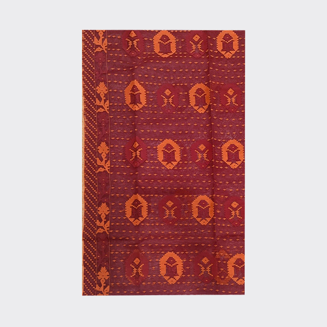 Merlot Jamdani Saree | Trendz City