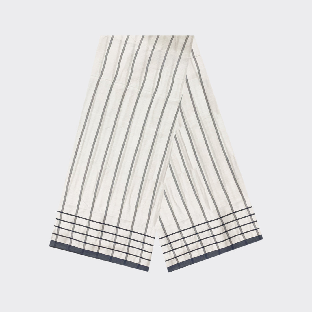 Multicolor White Check Cotton Lungi | Trendz City