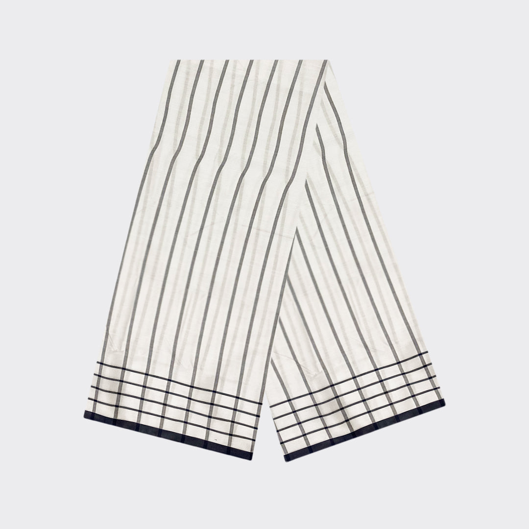 Multicolor White Check Cotton Lungi | Trendz City