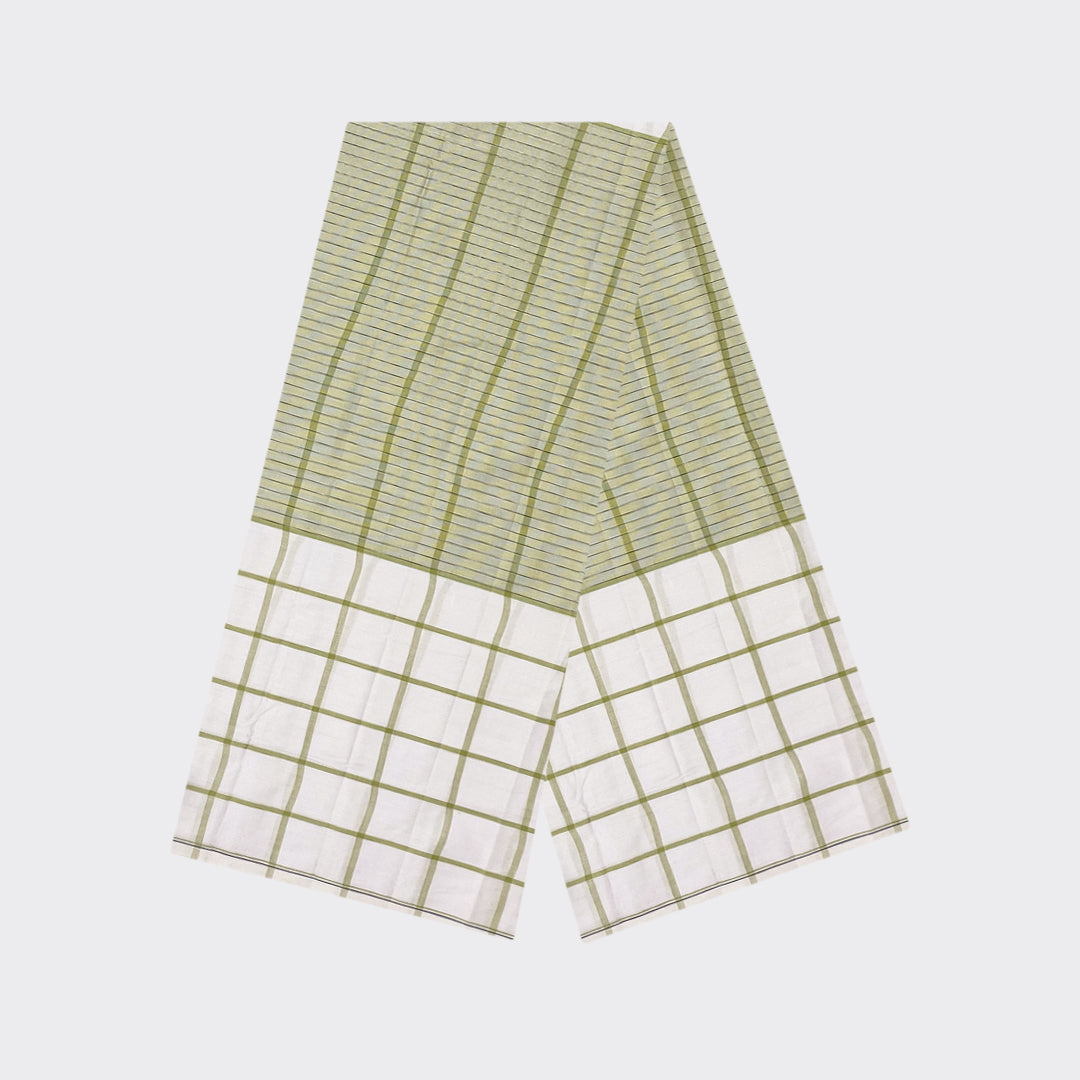Multicolor White Check Cotton Lungi Details | Trendz City