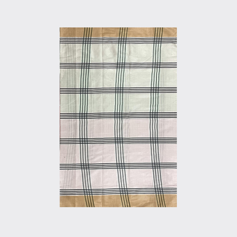 Pinkish Green Cotton Lungi Details | Trendz City