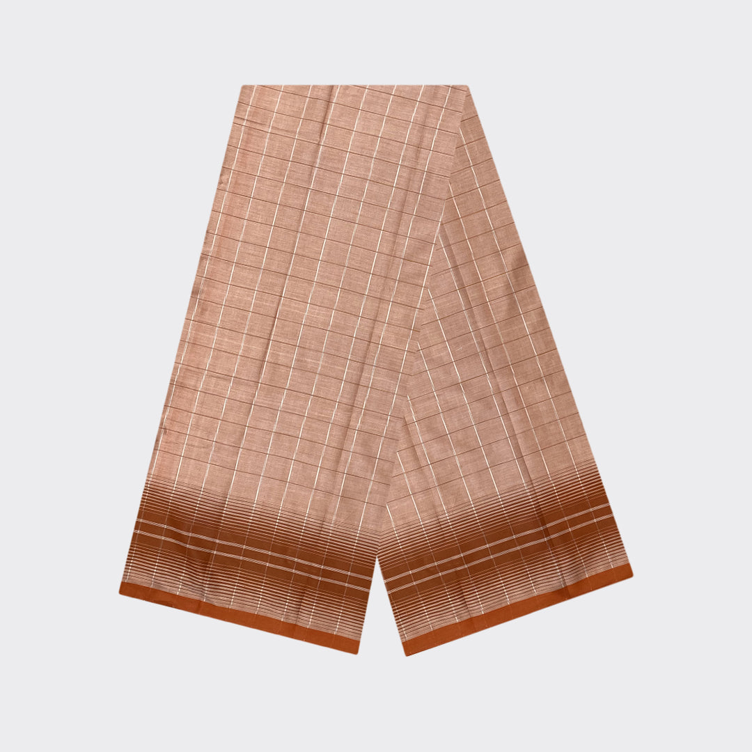 Pinkish Striped Cotton Lungi | Trendz City