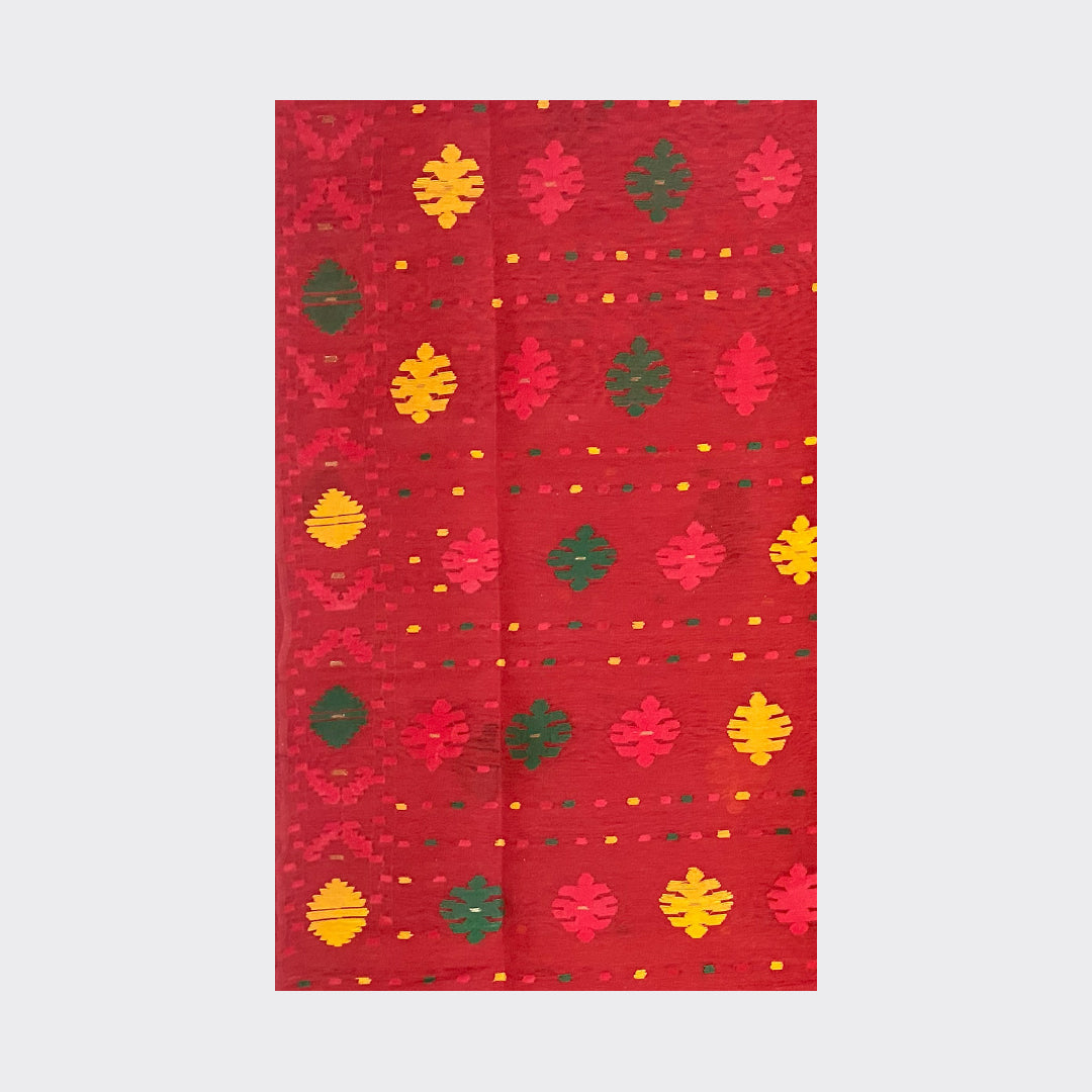 Red Jamdani Saree | Trendz City