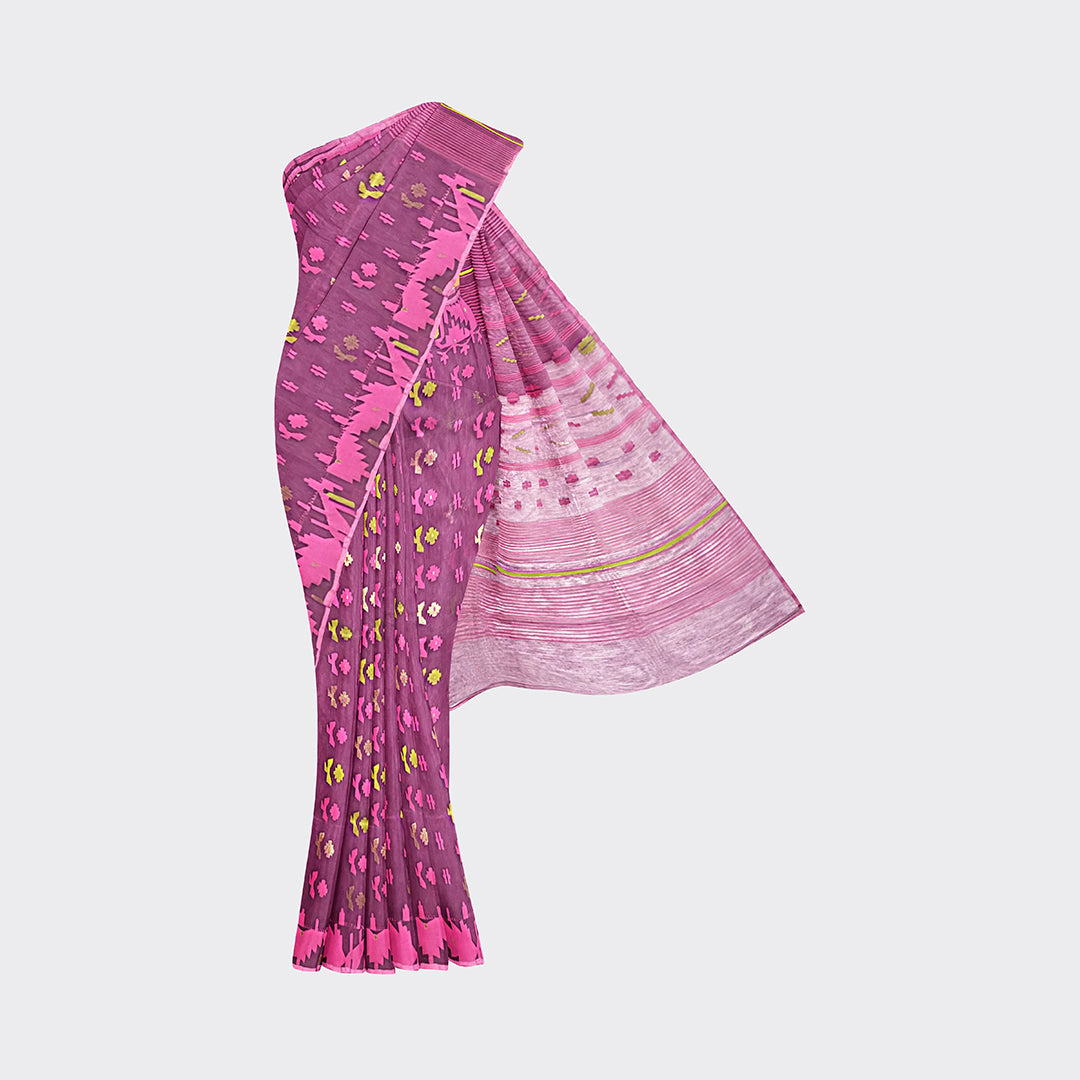 Rouge Jamdani Saree | Trendz City