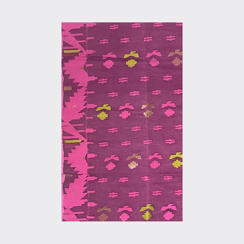 Rouge Jamdani Saree | Trendz City