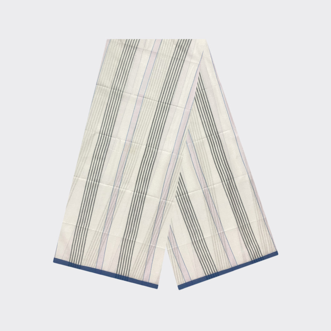 White Black Striped Cotton Lungi | Trendz City