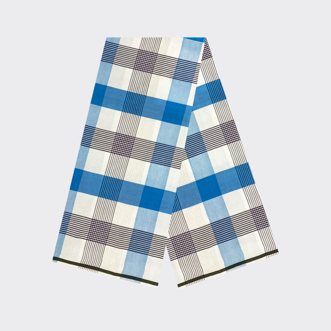 White Check Cotton Lungi | Trendz City