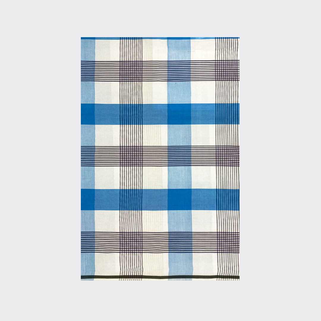 White Check Cotton Lungi Details | Trendz City