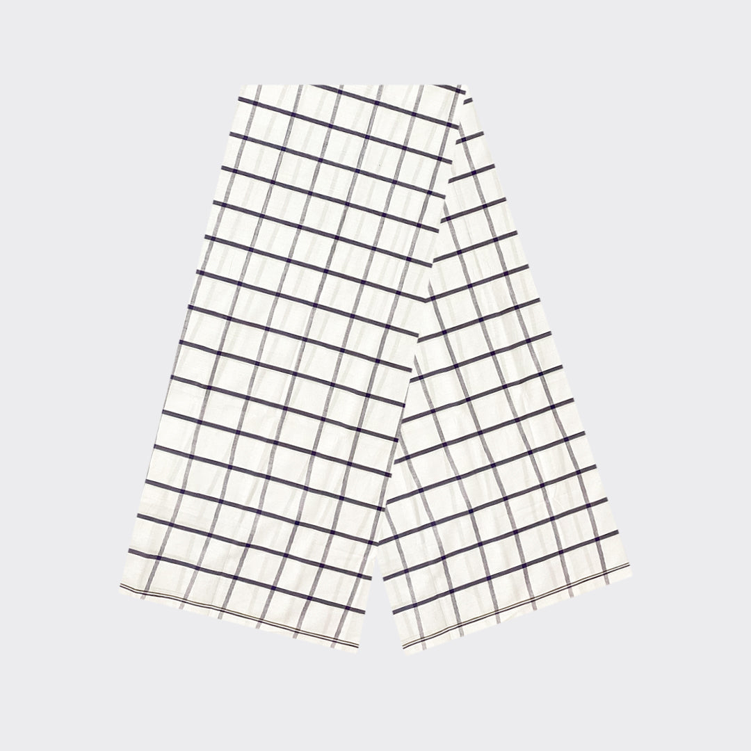 White Check Cotton Lungi | Trendz City