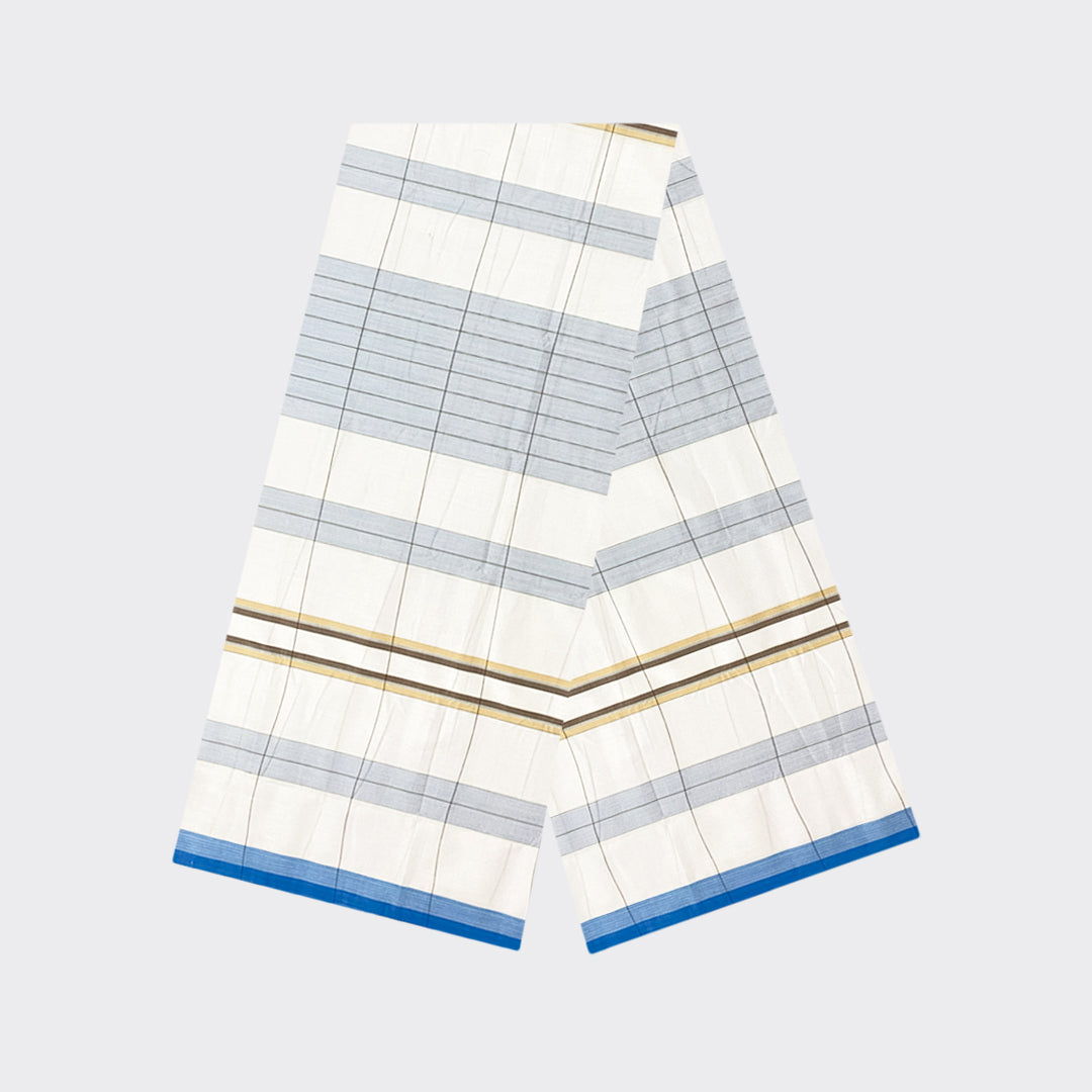 White Check Cotton Lungi | Trendz City