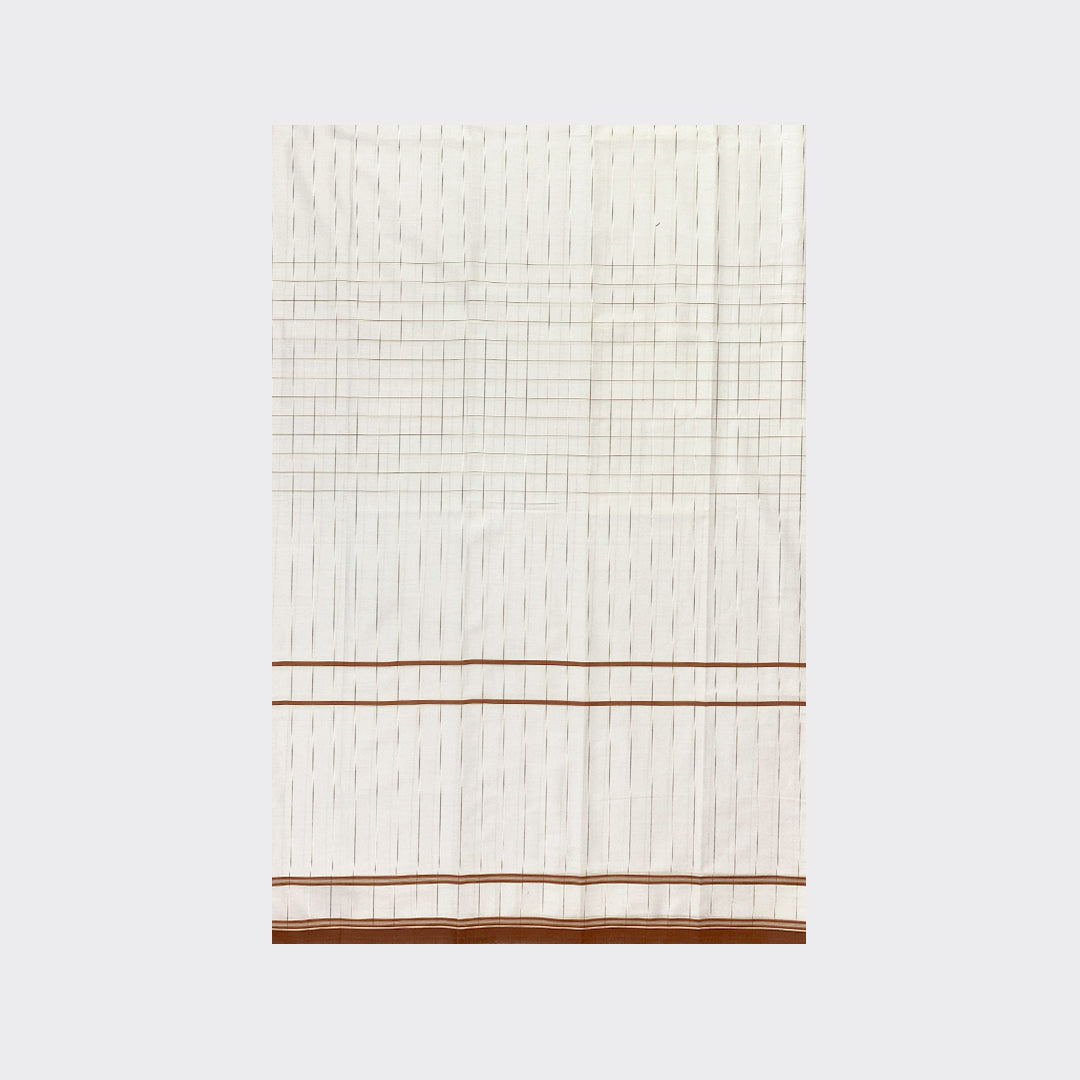 White Check Cotton Lungi Details | Trendz City