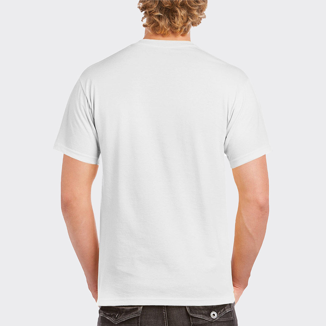 White Cotton T-Shirt Backside | Trendz City
