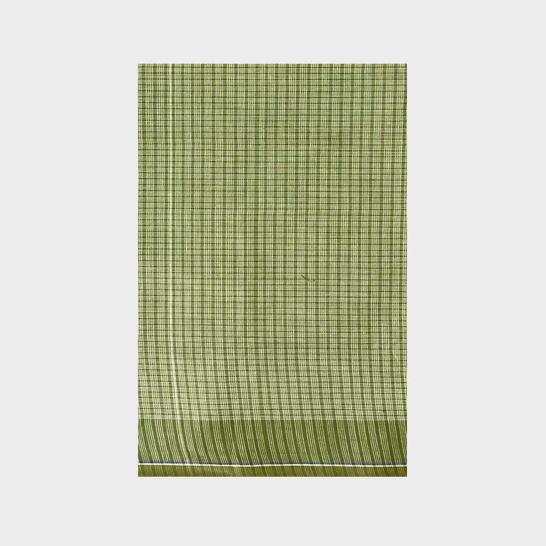 Camo Green Small Check Cotton Lungi Details | Trendz City