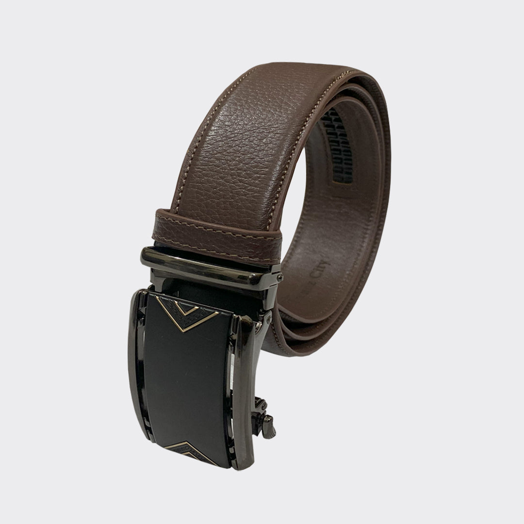 Chocolate Automatic Buckle Belt