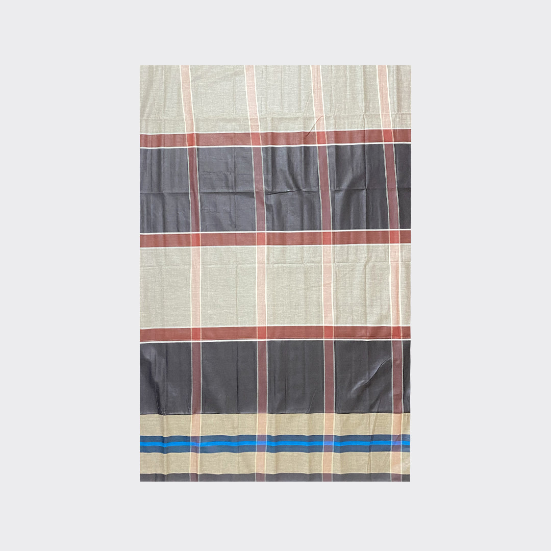 Devy Grey Check Cotton Lungi Desing | Trendz City