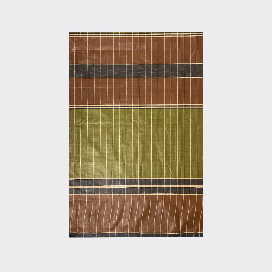 Dirt Brown Striped Cotton Lungi Details | Trendz City