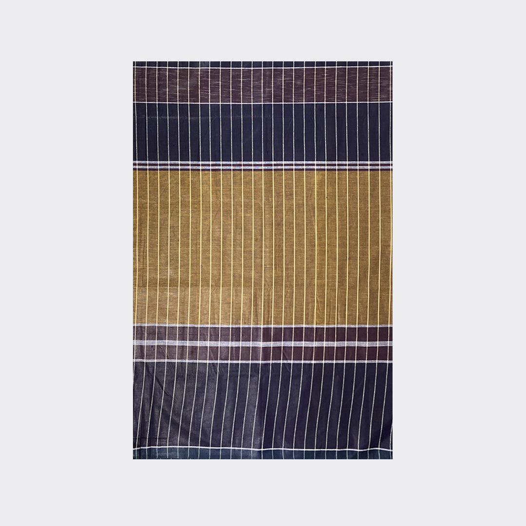 Dirt Brown Striped Cotton Lungi Details | Trendz City