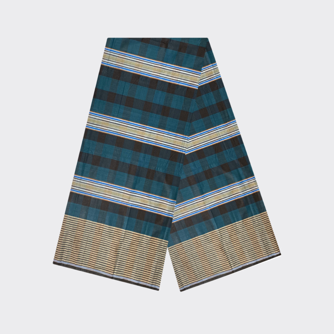 Elephant Check Cotton Lungi | Trendz City