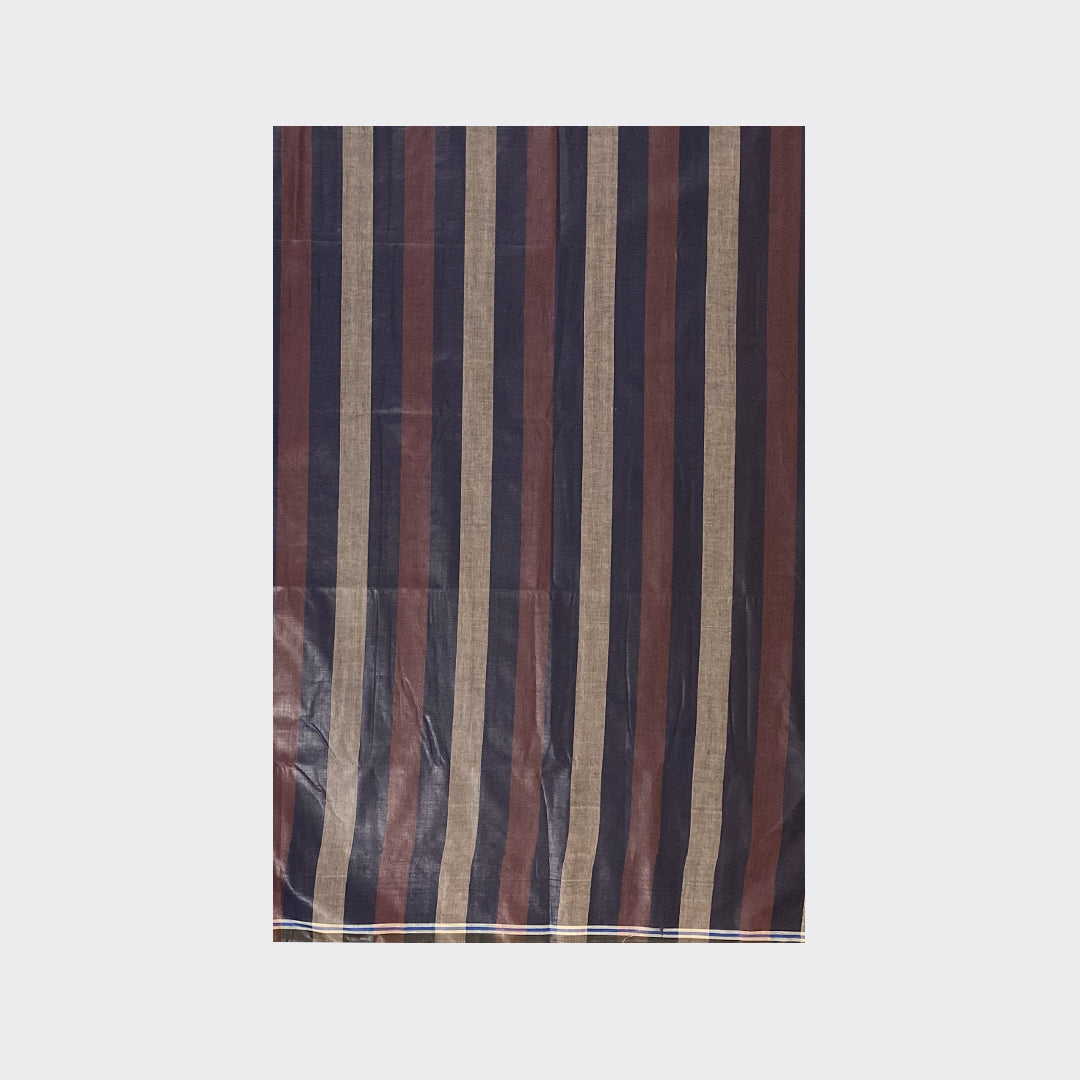 Gunmetal Striped Cotton Lungi Details | Trendz City