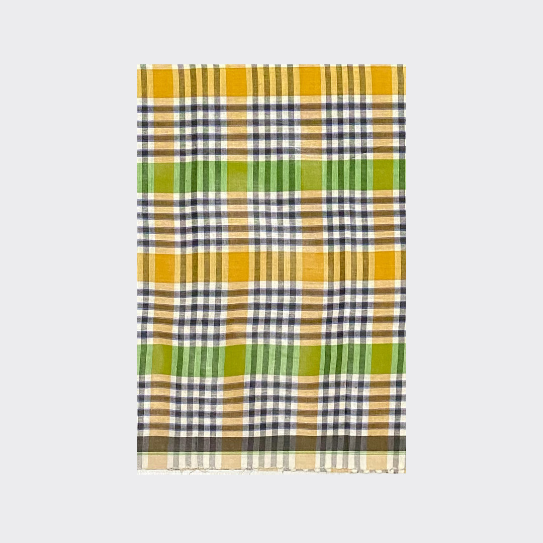 Jasmine White Check Cotton Lungi | Trendz City