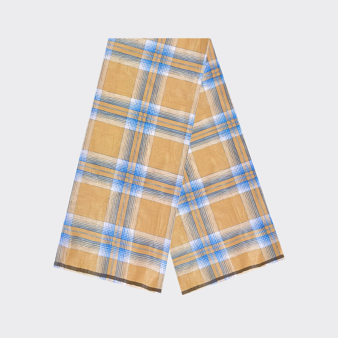 Lion Check Cotton Lungi | Trendz City