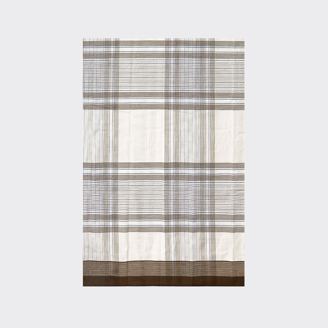 Multicolor White Check Cotton Lungi Details | Trendz City