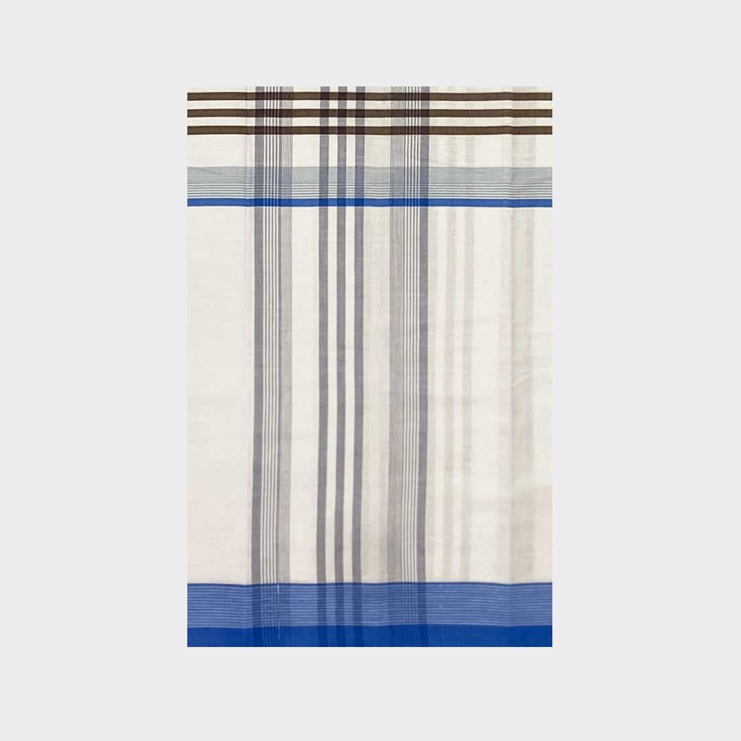 Multicolor White Check Cotton Lungi Details | Trendz City