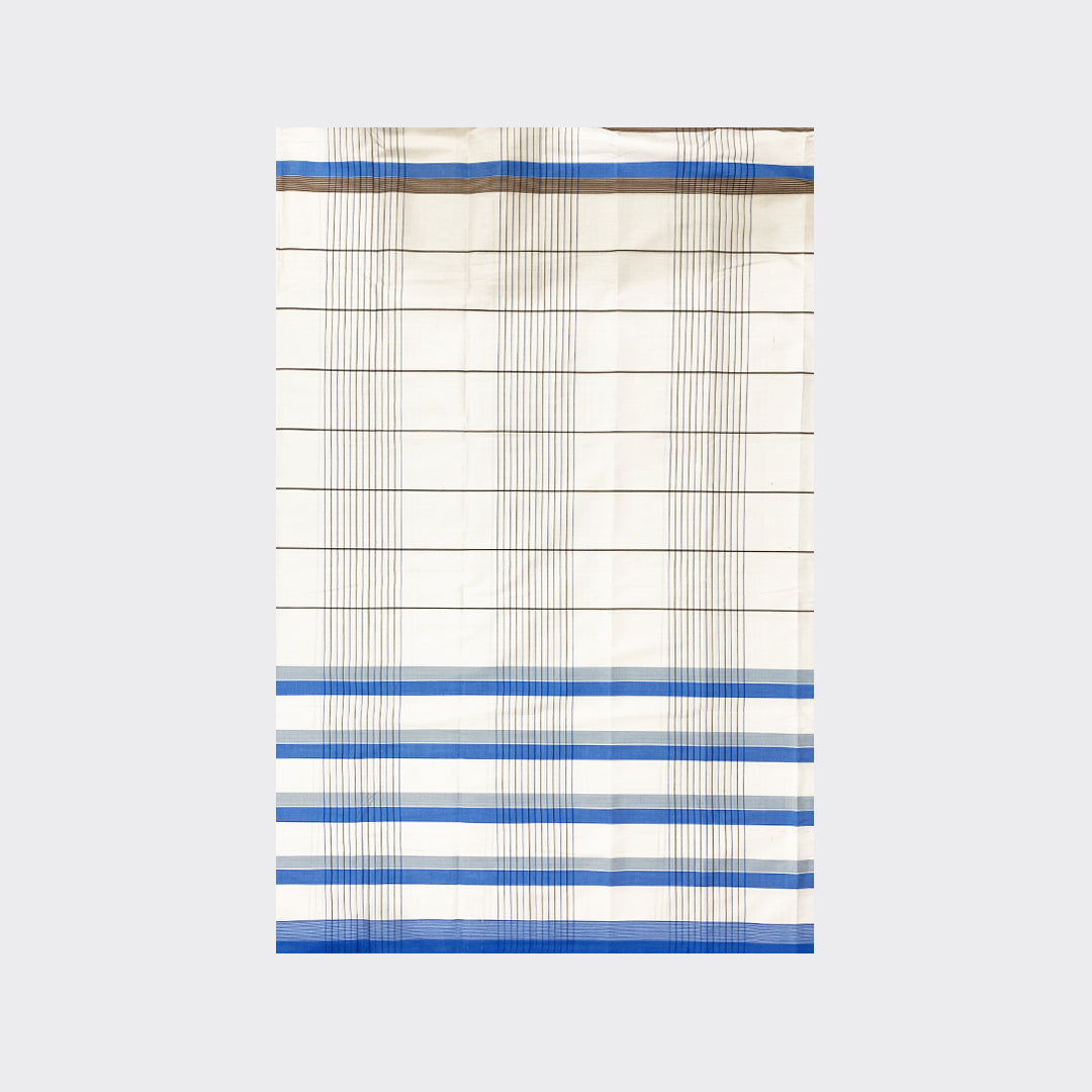 Multicolor White Check Cotton Lungi Details | Trendz City