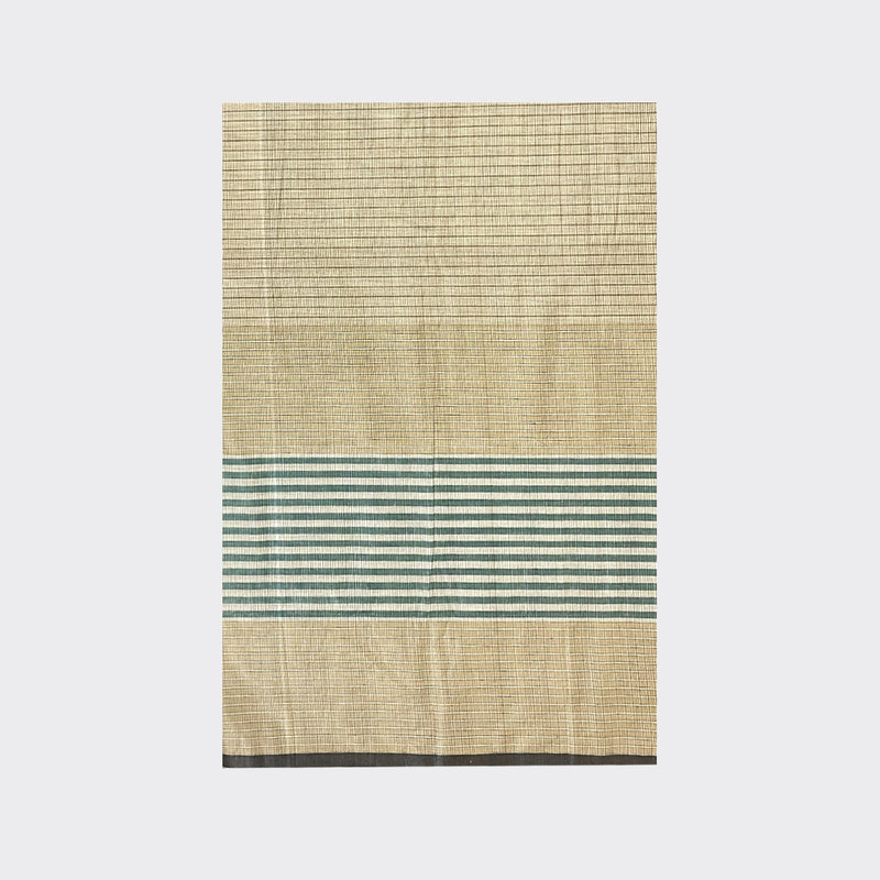 Pale Taupe Small Check Cotton Lungi Details | Trendz City