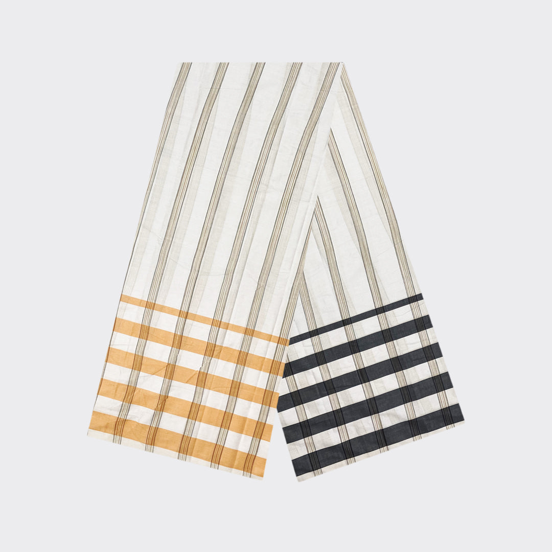 Two Color Border Cotton Lungi | Trendz City