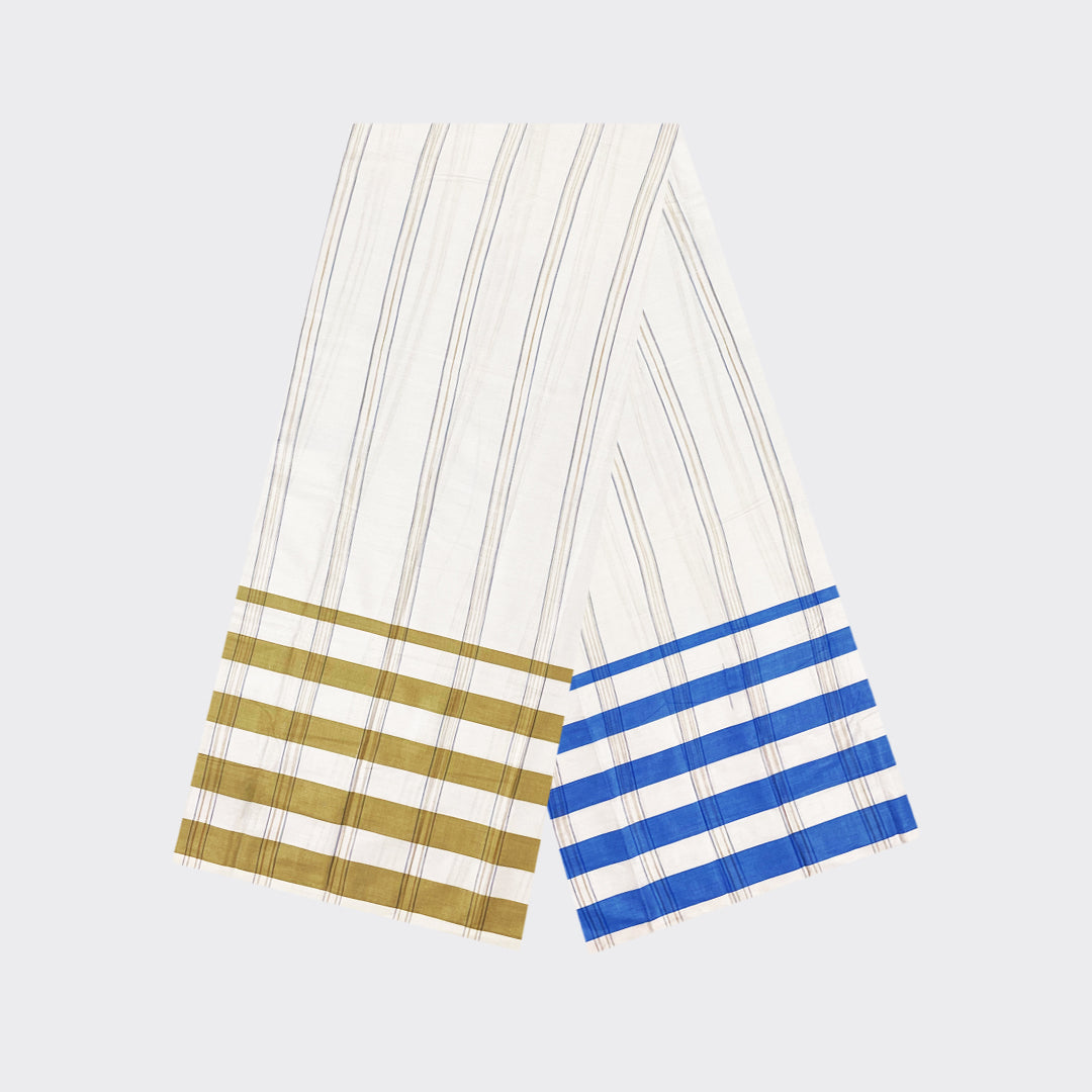 Two Color Border Cotton Lungi | Trendz City