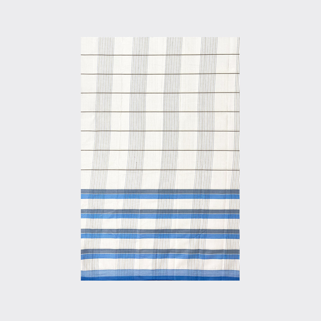 White Check Cotton Lungi Details | Trendz City