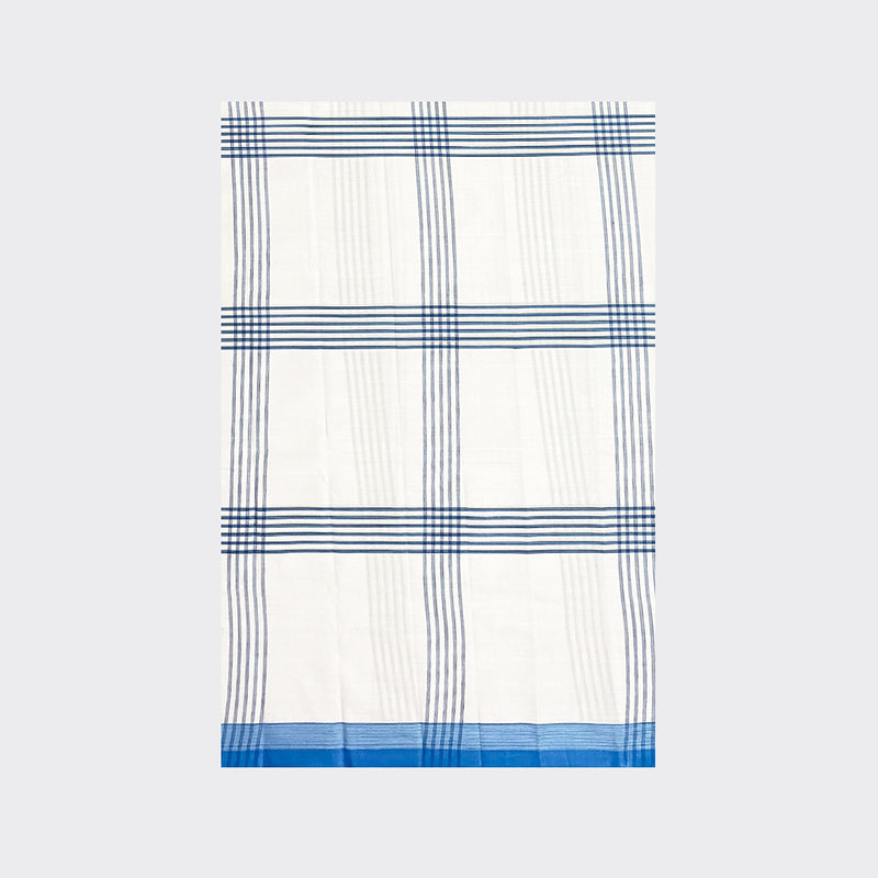 White Check Cotton Lungi Details | Trendz City