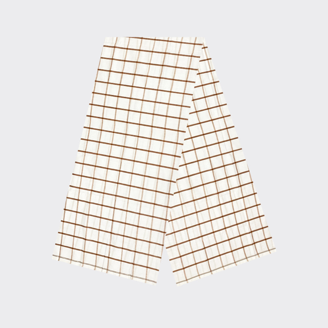 White Check Cotton Lungi | Trendz City
