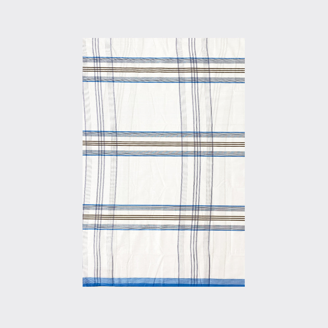 White Check Cotton Lungi Details | Trendz City