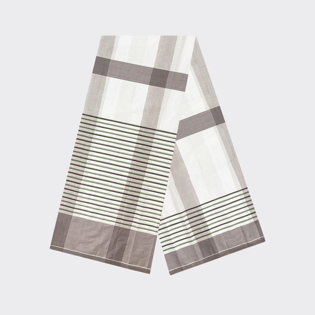 White Check Cotton Lungi | Trendz City