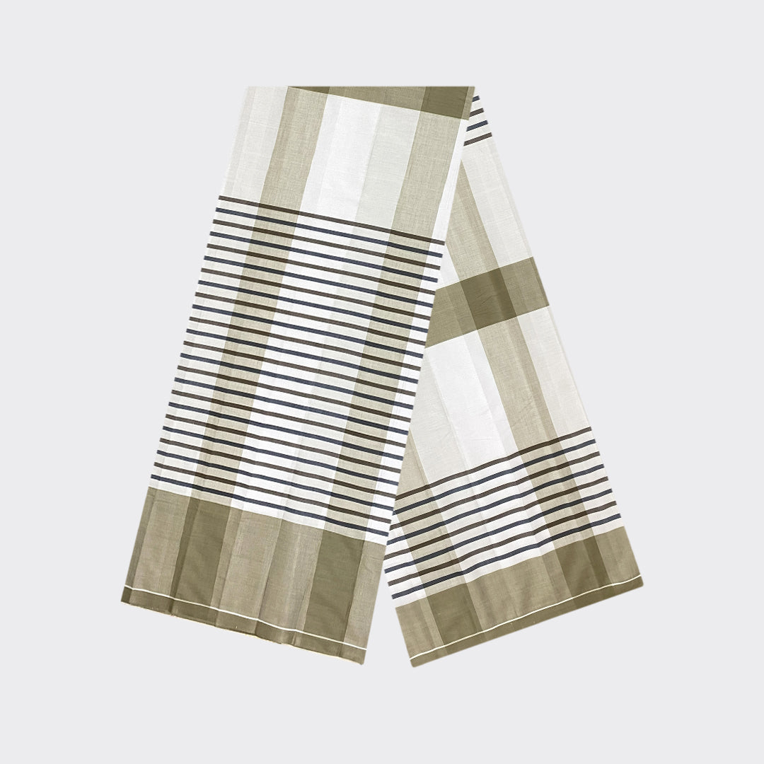 White Check Cotton Lungi | Trendz City