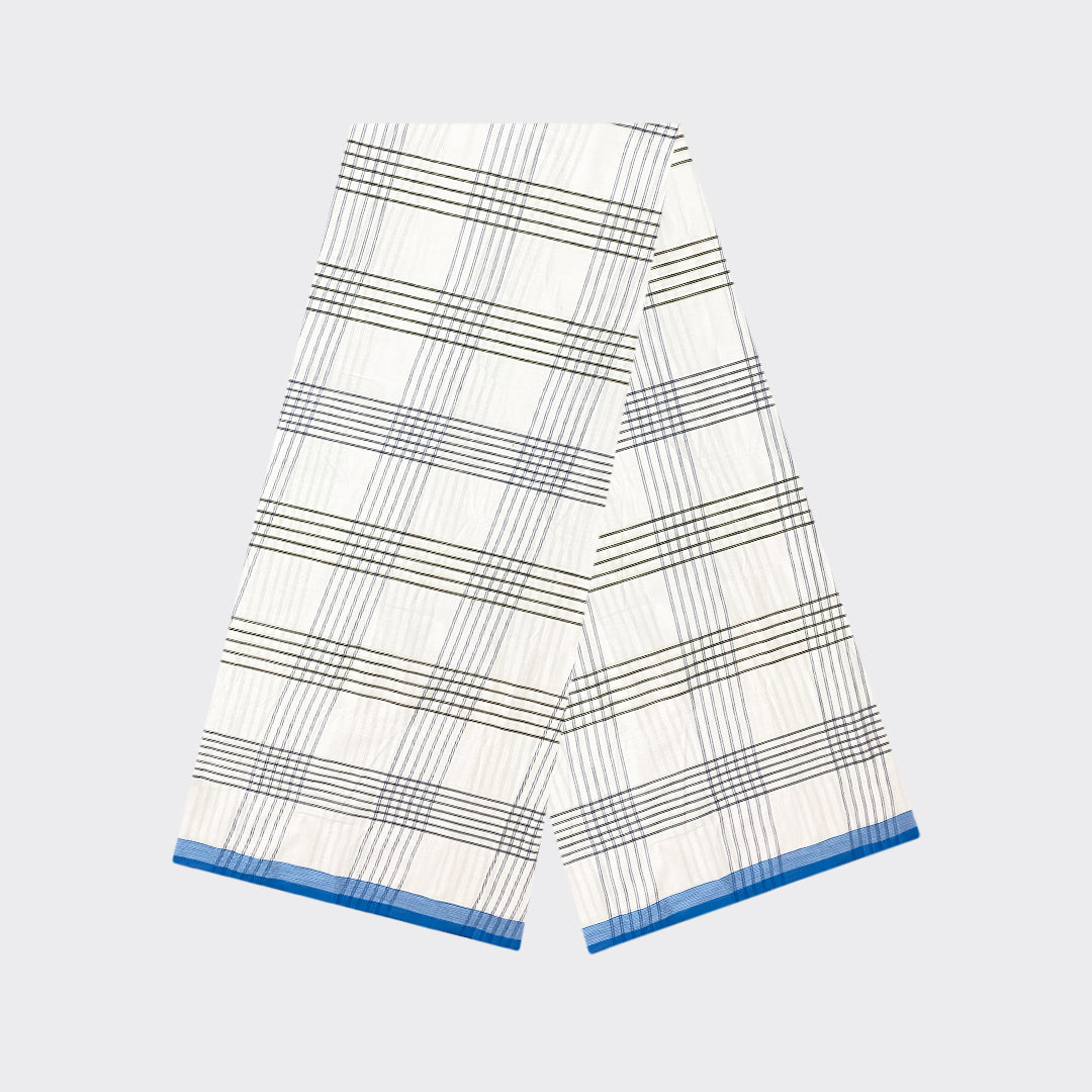White Check Cotton Lungi | Trendz City