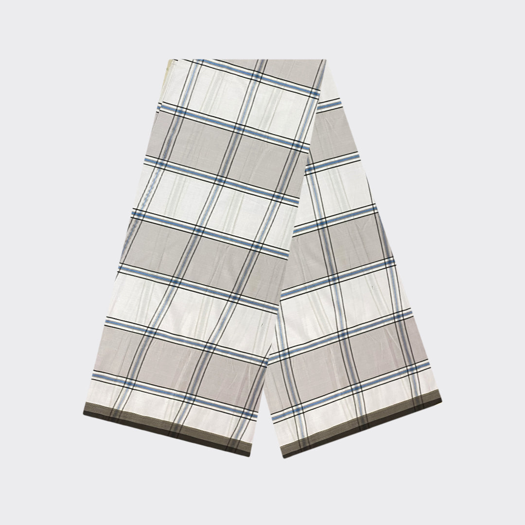 White Check Cotton Lungi | Trendz City