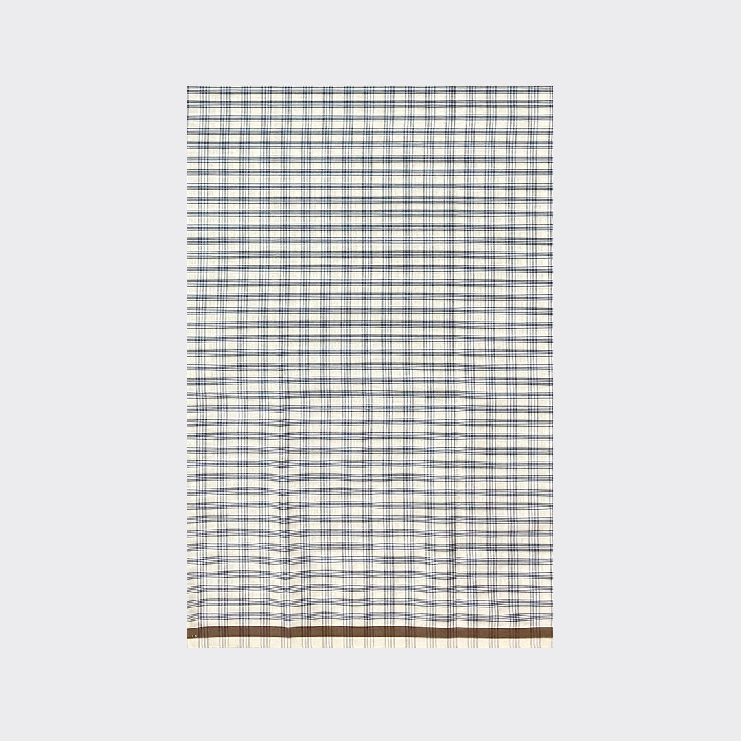 White Check Cotton Lungi Details | Trendz City