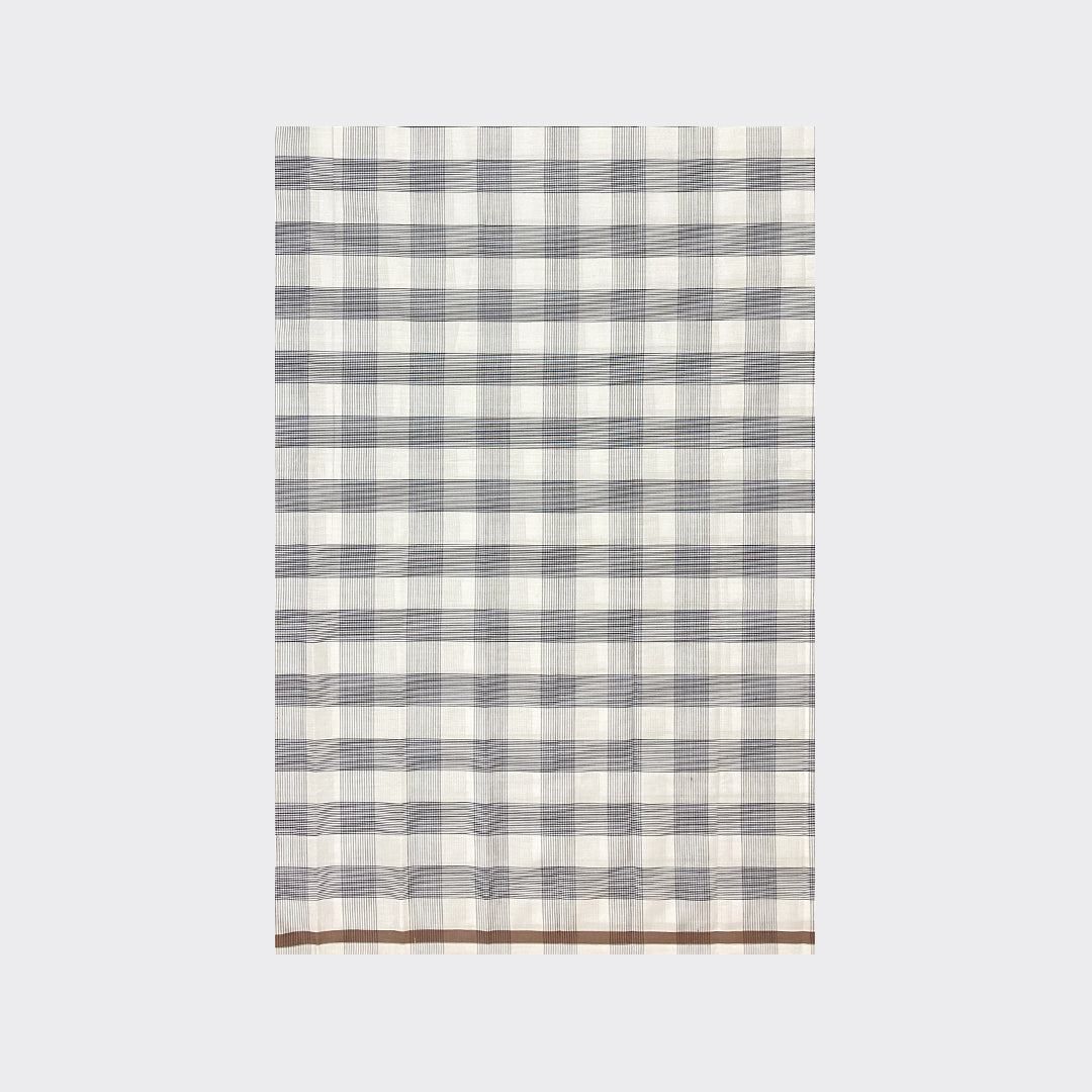 White Check Cotton Lungi Details | Trendz City