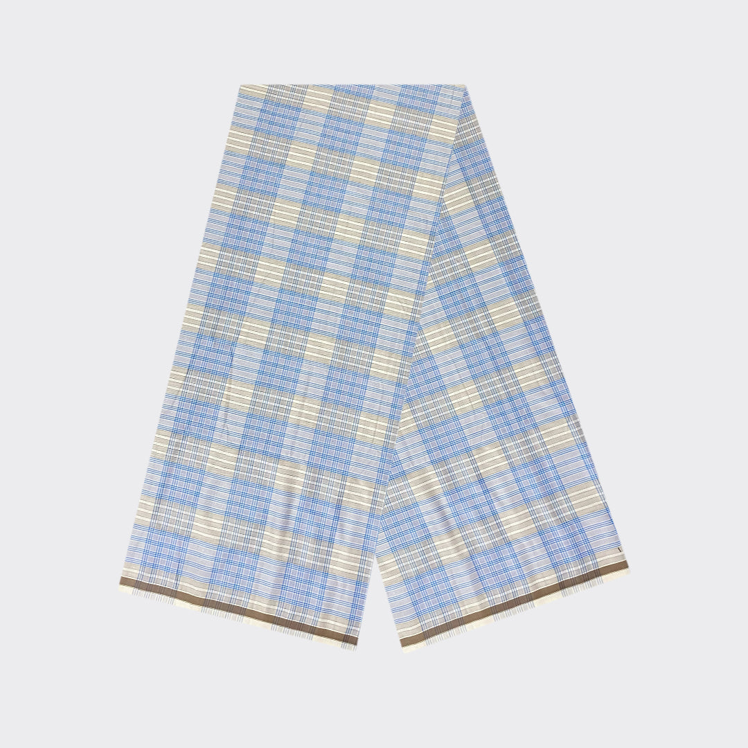 White Check Cotton Lungi | Trendz City