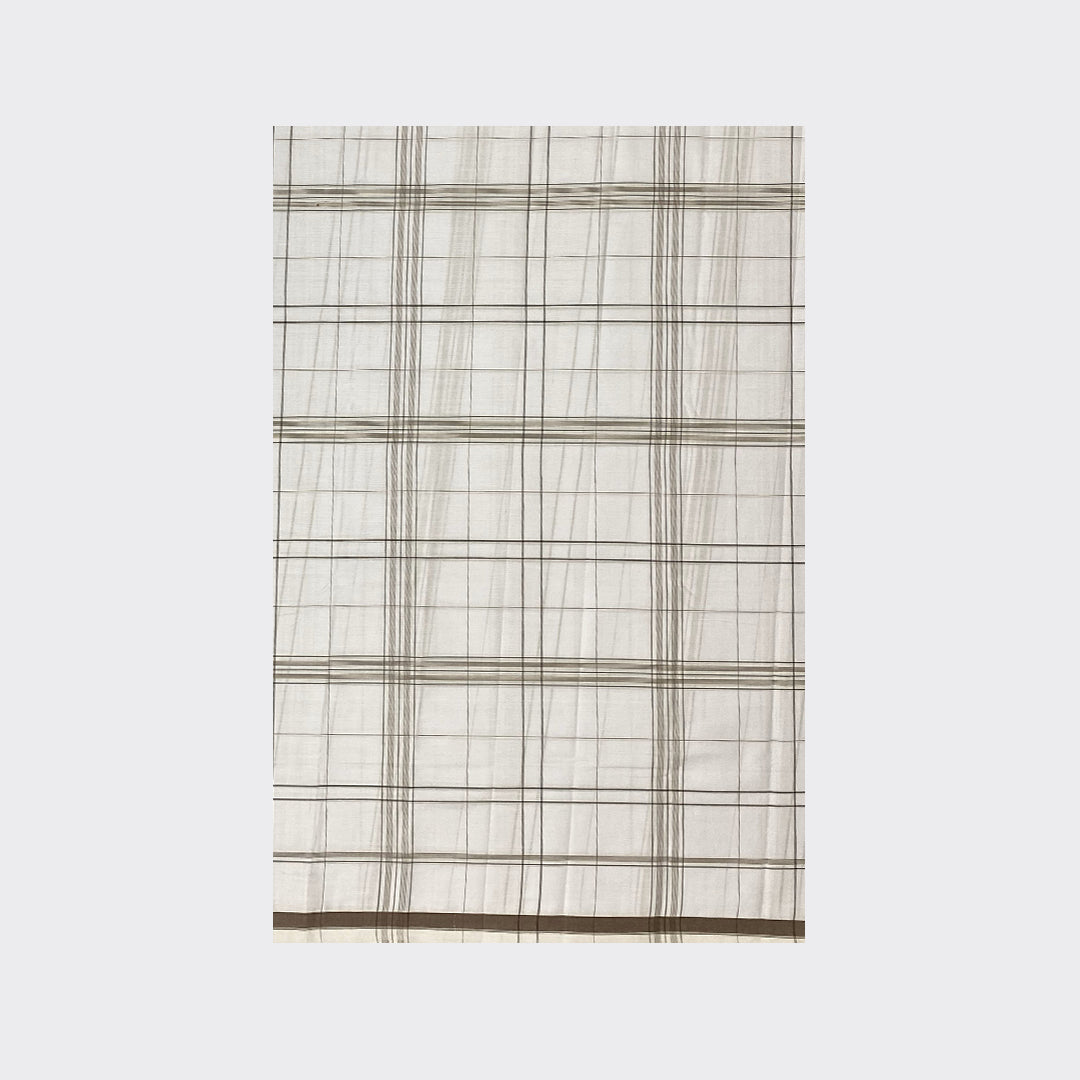 White Check Cotton Lungi Details | Trendz City