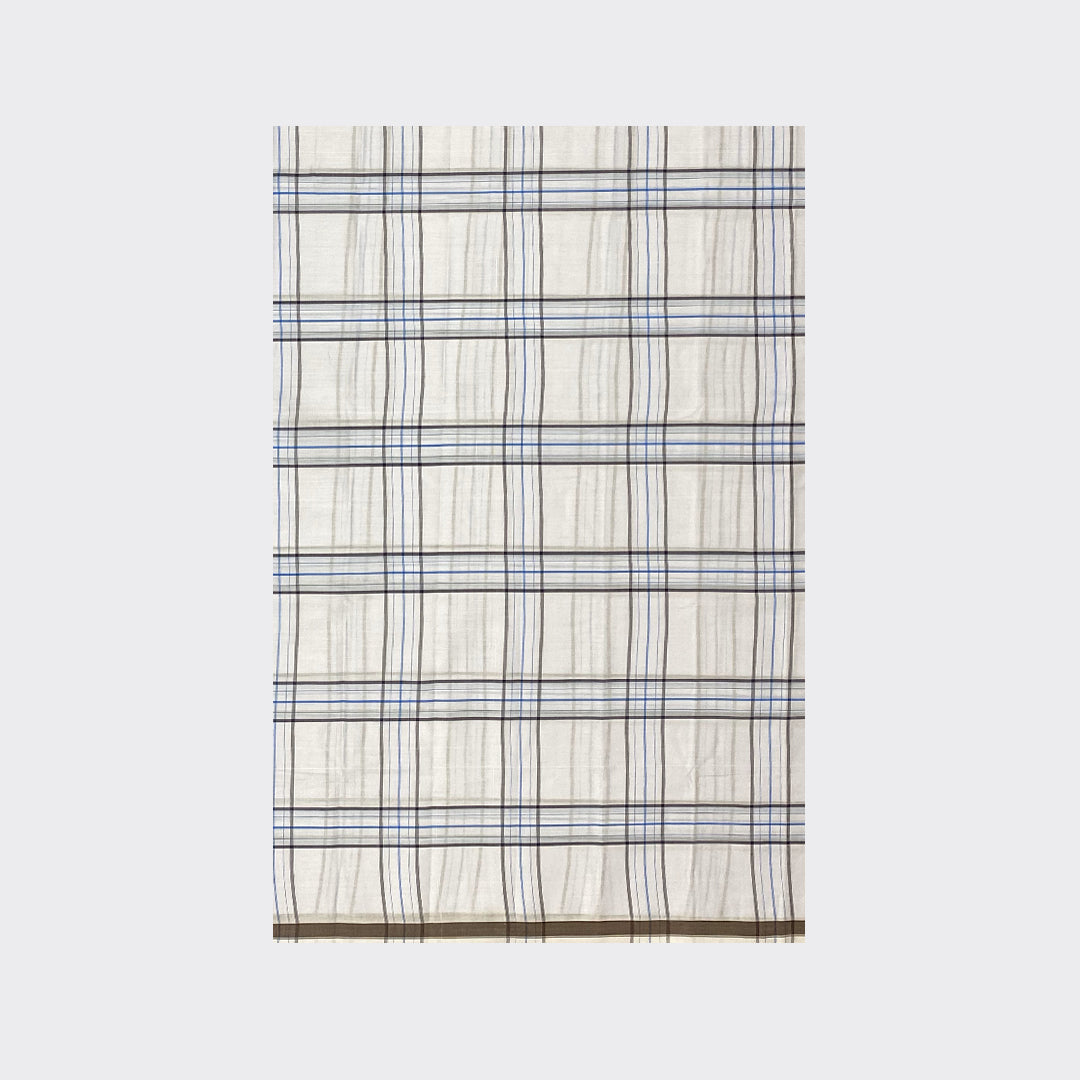 White Check Cotton Lungi Details | Trendz City