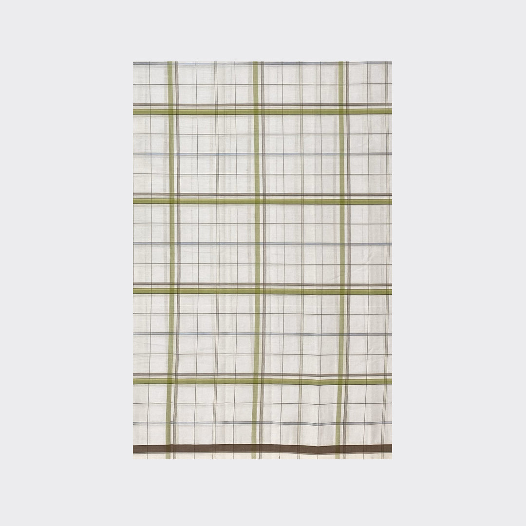 White Check Cotton Lungi Details | Trendz City