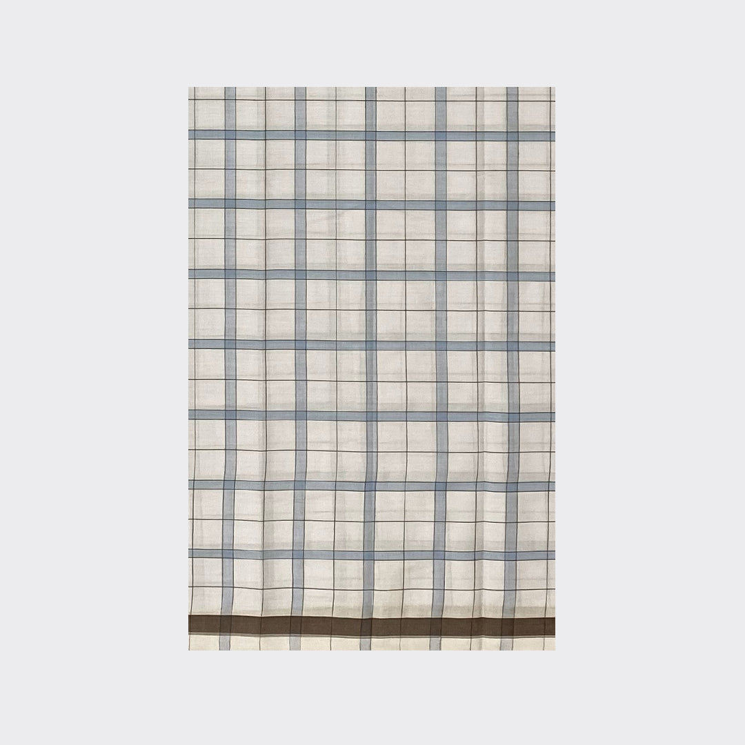 White Check Cotton Lungi Details | Trendz City