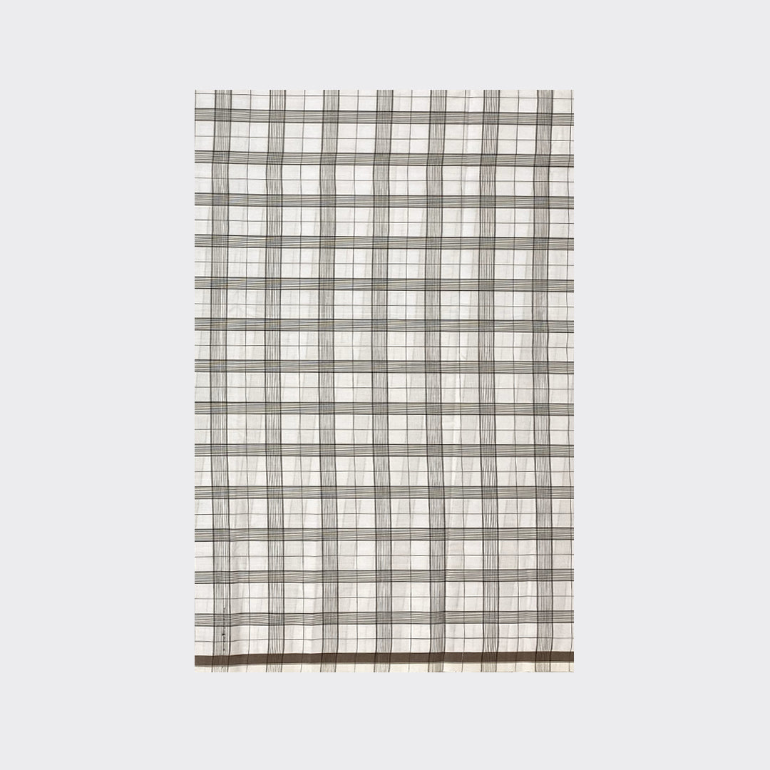 White Check Cotton Lungi Details | Trendz City