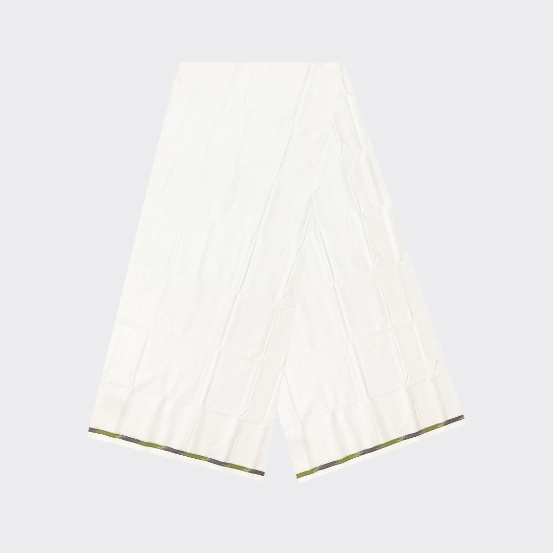 White Cotton Lungi | Trendz City